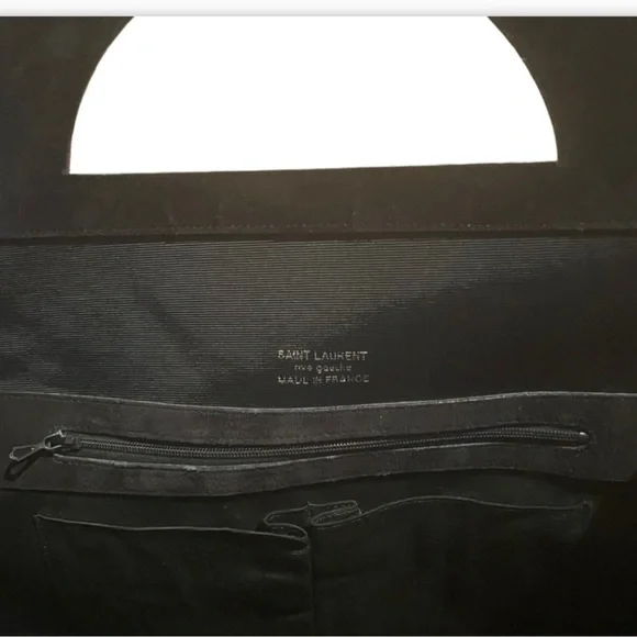 Yves Saint Laurent Black and Gold Clutch - Picture 5 of 9